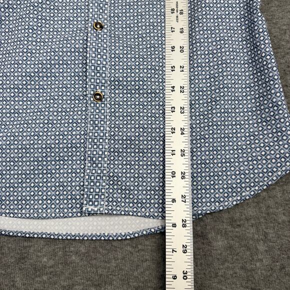 JB Holt Men's Performance Stretch Short Sleeve Shirt Small Tailored Fit Blue - Picture 8 of 10